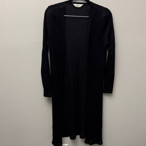 Decree black Ribbed Cardigan